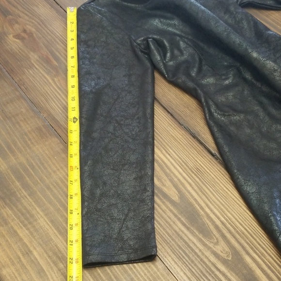 Nasty Gal Faux Leather Long Sleeve Skater Dress Medium - Picture 7 of 8